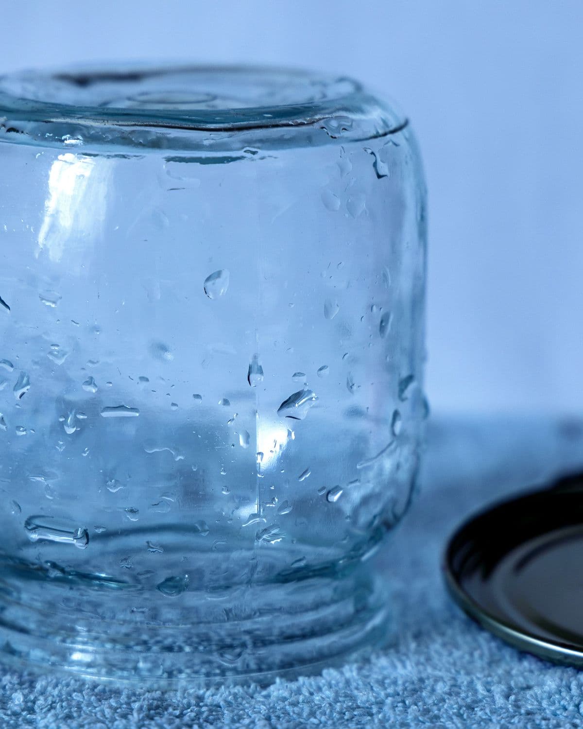 Clear Glass Jar with Metal Lid